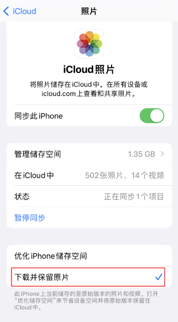 茌平苹果手机维修分享iPhone 无法加载高质量照片怎么办 