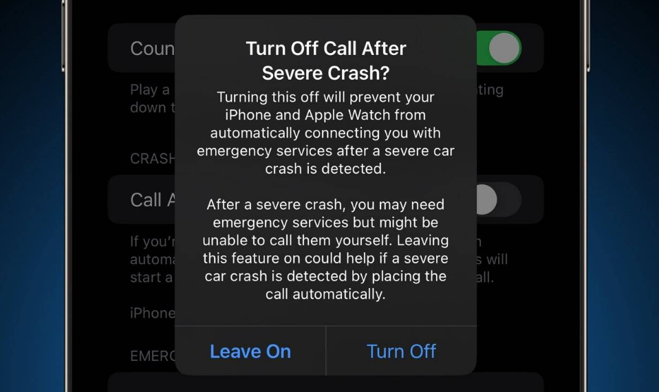 茌平苹果14维修分享 iPhone 14 和 Apple Watch 上关闭崩溃检测 