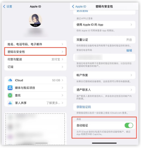 茌平苹果手机维修分享iOS 16 自动验证功能开启方法 